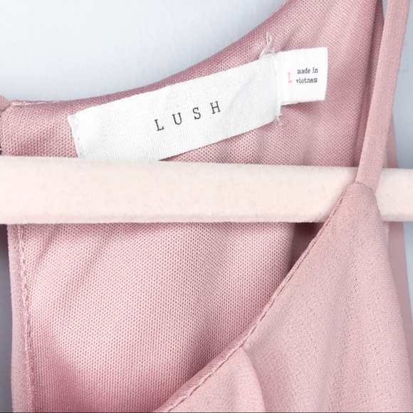 Lush Blouson Chiffon Mauve Skater Dress - Picture 6 of 8